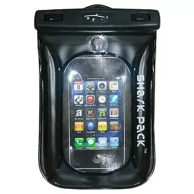 Shark Pack Aqua Wallet / Sand & Waterproof / I Phone Cell Phone Protector/Black  • $14.99