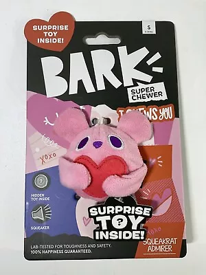 Bark Box Super Chewer I Chews You Squeakrat Admirer Squeaker Dog Toy Small NWT • $19.99