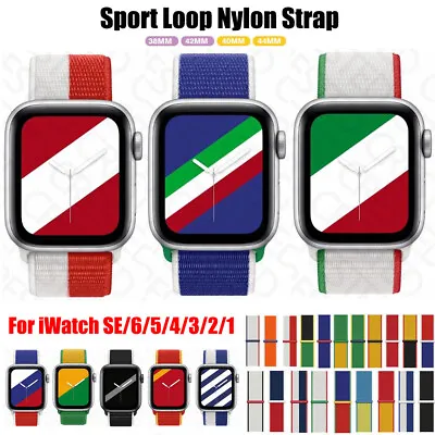 $10.99 • Buy  For Apple Watch 6 5 4 3 2 1 SE 38 40 42 44MM Nylon Sport Loop IWatch Band Strap