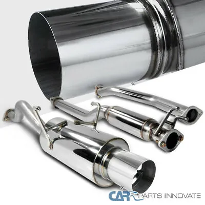 Fit 01-05 Honda Civic 2/4Dr EX Stainless Steel Catback Exhaust Muffler System • $153.95