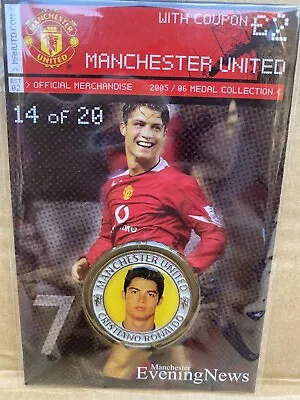 Ronaldo Rookie Coin Manchester Evening News 2005-06 MINT CONDITION RARE ( Medal • £9.99