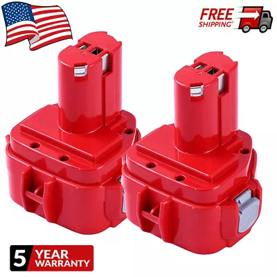 2Pack 4.8Ah 12V Battery For Makita Ni-Mh 1200 1220 1201 1222 1233 1234 1235 PA12 • $30.89