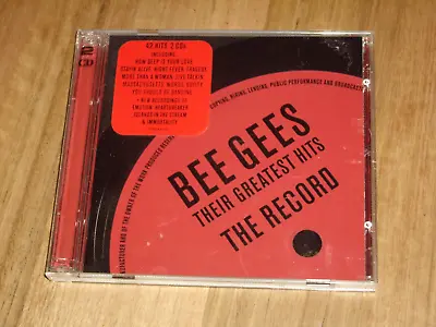 BEE GEES  *OZ  2 X CD ' THEIR GREATEST HITS THE RECORD ' 2001 VGC • $6.79