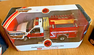 Matchbox 1/24 Red/white 1999 Ford F-450 Kme Middletown Fire Truck Nib • $119