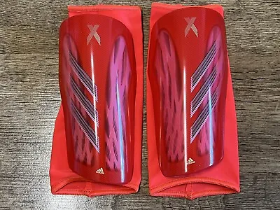£22 • Buy Adidas X Speedflow Pro Shin Pads Guards Size Large Mens Red New