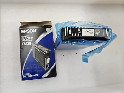 Genuine Epson T5438 Matte Black Ink Cartridge For Stylus Pro 4000 7600 9600 • $14.99