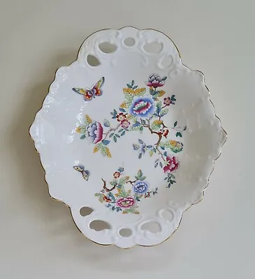 £16 • Buy Aynsley Fine Bone China Reticulated Dish 'Butterflies' Design. VGC