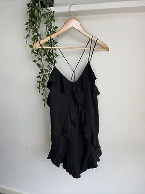 $49.99 • Buy Alice McCall Size 10 Womens Black Made For This Frill Party/Cocktail Playsuit 