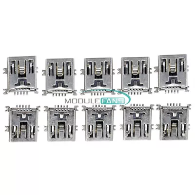 $1.46 • Buy 10PCS Mini USB Type B Female 5 Pin SMT SMD Socket Jack Connector Port PCB Board