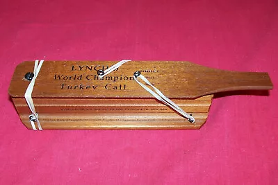 Vintage ML Lynch Model 102 Champion Turkey Call Hen Gobbler Hunting Lynch’s Wood • $34.95