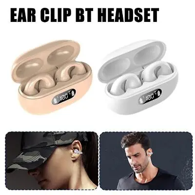 £12.31 • Buy Wireless Ear Clip Bone Conduction Headphones Bluetooth 2023 UK