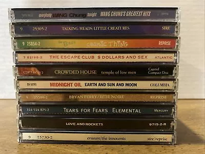 80s ALT NEW WAVE 10 CD LOT: TALKING HEADS-WANG CHUNG-B 52s-ESCAPE CLUB & MORE • $34.99