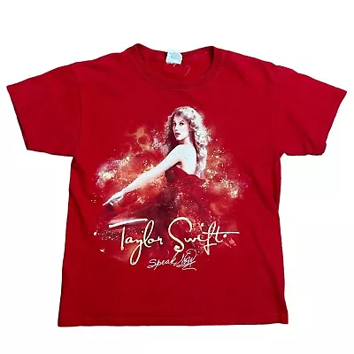 Vtg Taylor Swift Speak Now Concert Tour T-shirt Red Double Sided - Adult XS • $34.99