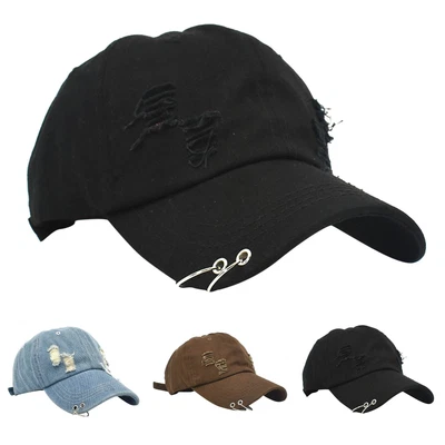 $19.15 • Buy Bill Visor Fitted Hat Baseball Cap Size 7 Female Hat Cowboy Hoop Broken Baseball