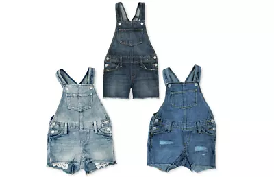 £7.95 • Buy Girls GAP Old Navy Denim Dungaree Shorts Jean Shortall Playsuit Age 5-16 Years