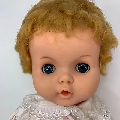 Vintage 1960's Roddy Baby Girl Doll Blonde 19” Made In England Blonde Short Hair • $128.50