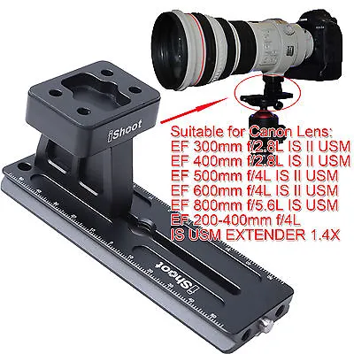 £28.79 • Buy Tripod Mount Ring Base + Camera Quick Release Plate For Canon Long Lens Collar
