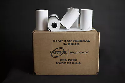 2 1/4  X 50' Thermal Paper (50 Rolls) For Verifone Vx510 Vx520 Vx570 Vx610 • $24.99