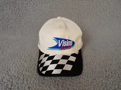 Matt Kenseth Hat Cap Mens Snapback White Visine Checkered Racing Nascar VTG A1 • $11.99