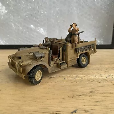 1/35 British LRDG Command Car North Africa W/3 Figures Pre-built Model • $38