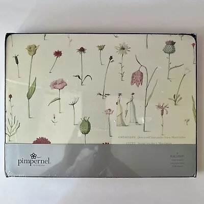 6  Pimpernel  Placemats. Up The Garden Path. Cork Back. Portmeirion Potteries. • $30