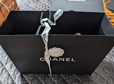 Chanel Gift Present Bag  Camelia Ribbon + Card  Original Packaging  • £9.50