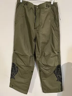 Maharishi Green Cargo Black Tiger Embroidered Pants • $111.75