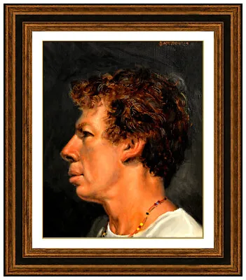 £3151.93 • Buy Douglas Hofmann Oil Painting On Board Original Signed Male Portrait Framed Art