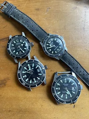 Vintage Skin Diver Watch Lot Estate For Parts Or Repair Broad Arrow Hands • $26