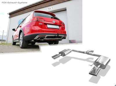 $764.87 • Buy Duplex Sport Exhaust VW Golf 7 Variation Alltrack 2.0 Tdi 4motion Per 145x65mm