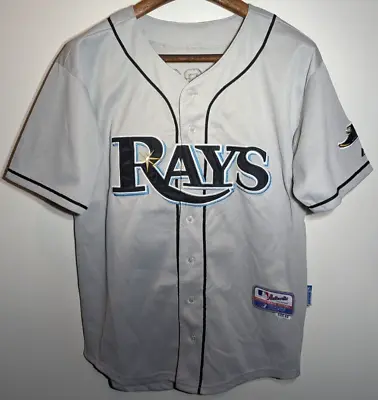 Majestic MLB Tampa Rays #3 Evan Longoria Sewn Cool Base Jersey Men's Size 48 • $41.99