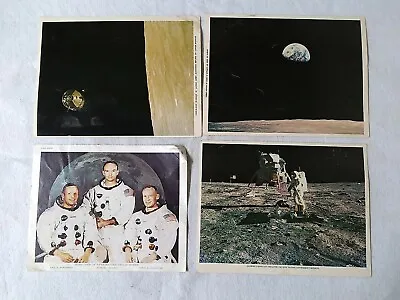 NASA Photo Print Lot Of 4 Armstrong Moon Landing Space Apollo 11 Aldrin Vintage  • $11.90