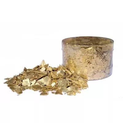 Edible Flakes Crystal Candy - Emperors Gold  - 7g Cake Decoration Edible • £6.49