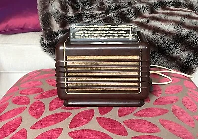 Philips 209U/15 Vintage 1940s Collector's S/M/L Wave Radio In Bakelite Case • $151.59