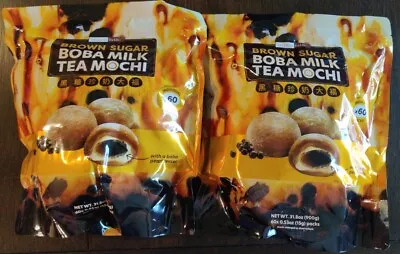 ⭐NEW⭐  2 PACK Tropical Fields Brown Sugar Boba Milk Tea Mochi. 60 Each Bag.  • $32.99