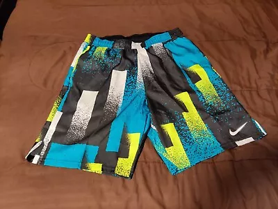 Nike Court Tennis 9  Shorts Agassi M Medium Teal Volt Black White Alcaraz • $99