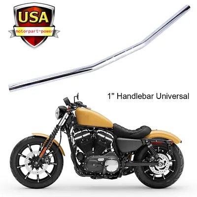 1  25mm Handlebars Drag Bar For Harley Chopper Bobber Yamaha V Star 1100 XVS1100 • $39.43