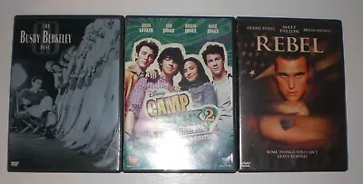 Dvd Lot Of 3 Musicals - The Busby Berkeley Disc Camp Rock 2 The Final Jam Rebel • $2.68