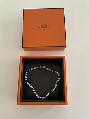 $432.38 • Buy Hermes Solid Silver Heracles Bracelet + Box - Rare - RP £1100