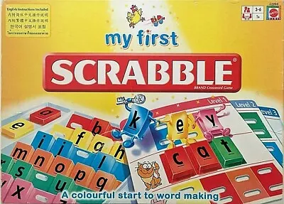 Mattel My First Scrabble Word Game✅Age 3-6 - Good Condition • £8.99