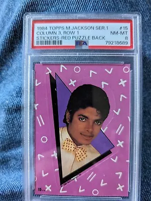 1984 Topps Michael Jackson Stickers Michael Jackson #15 PSA 8 • $7.99