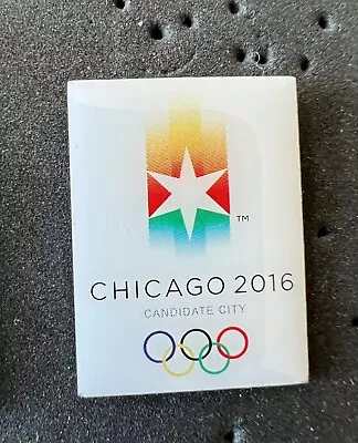 OLYMPIC Pin Pins BADGE 2016 Rio Chicago Bid Candidate City • $4