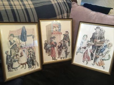 £7.50 • Buy Victorian Punch And Judy Print By Ronald Embleton & 2 Others Framed 12x10
