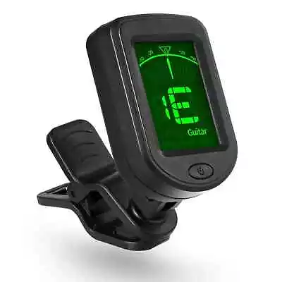 Digital Chromatic LCD Clip-On Tuner For Guitar Ukulele Violin Acoustic Electric • £6.29