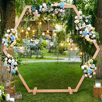 Gorgeous Wedding Arbor Wedding Backdrop Stand Wooden Arch F Garden Wedding Party • $126.91