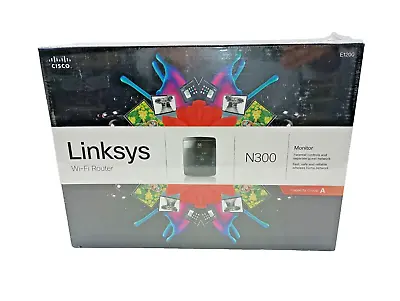 NEW Cisco Linksys E1200 N300 Mbps 4-Port 10/100 Wireless Router New Sealed Box • $21.46