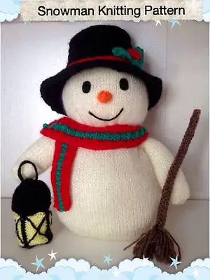 £3.59 • Buy Toy Snowman Knitting Pattern. Christmas Decoration, Xmas Pattern For Beginners