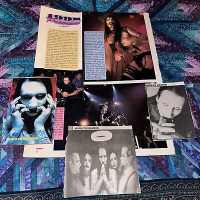 Marilyn Manson Magazine Clippings Lot Of 4 Goth Nu Metal NIN Industrial Rock • $12.50