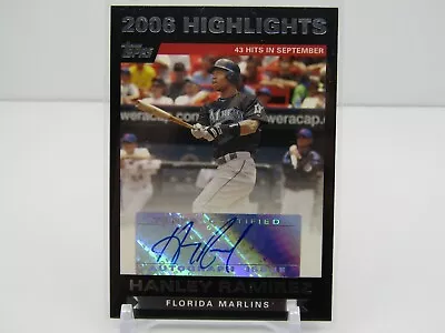 Hanley Ramirez 2007 Topps Highlights Autograph Auto- Marlins!! • $24