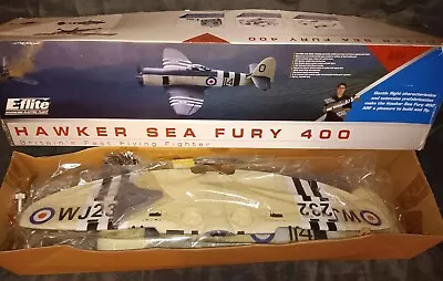 E-flite® Hawker Sea Fury 400 ARF Kit NIB Classic From 2008. • £85